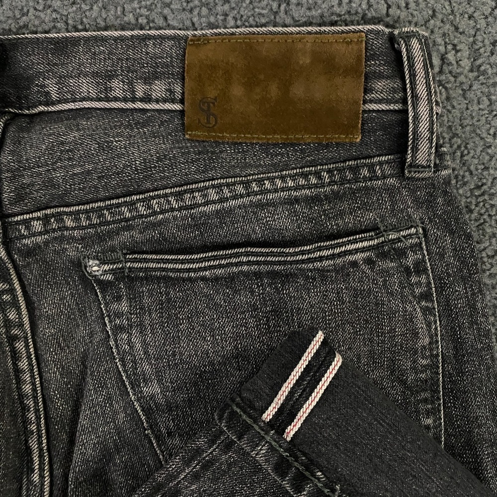 Todd Snyder Selvedge Jeans FITS 32x32 Slim Fit Gray Denim Japan Distressed